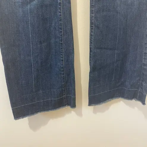 7 For All Mankind  Dojo Jeans With Undone Raw Hem Size 32