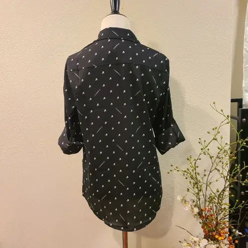 Karl Lagerfeld  Button Down Collared Blouse Size XS - Image 5
