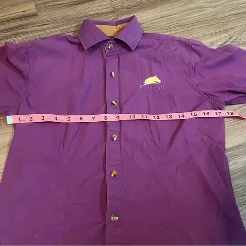 Parelli Equestrian Button Down Shirt; Small Women’s Purple