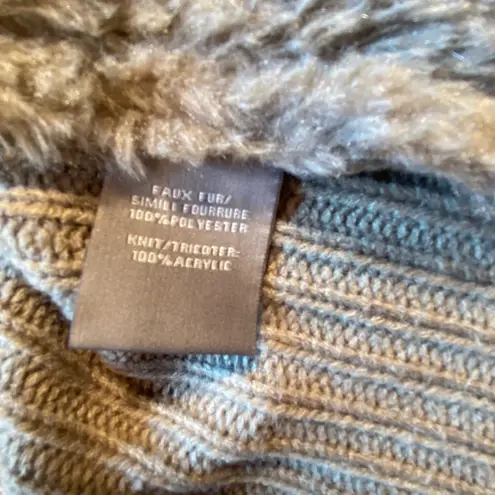 Bagatelle suede Faux Fur Knit Jacket sweater Coat, Size 2X