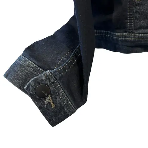 NYDJ X-Small Jean Jacket Button-Up Pockets Long Sleeve Stretch Denim Blue Womens