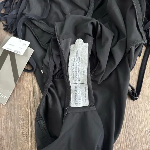 NEW Magicsuit Blaire Fringe One Piece Swimsuit in Black Size 8