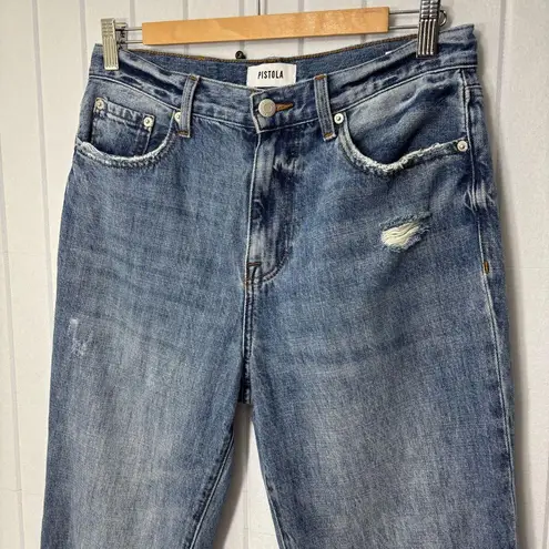 Pistola Blue Distressed Boyfriend Jeans Size 28 Style#P6626KEE-ATD