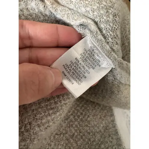 Joseph Beige Plaid Open Front Hooded Long Cardigan Sweater Coat L Women’s Cozy S