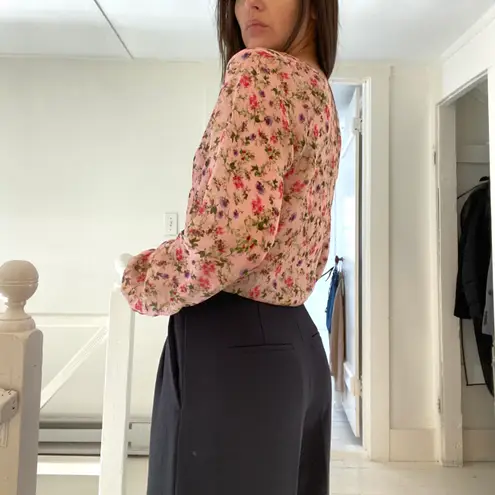 Cami NYC The Hope Floral Silk Bodysuit in Geranium