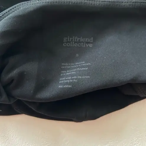 Girlfriend Collective Black High-Rise Compressive Bike Shorts Size Small | Susta