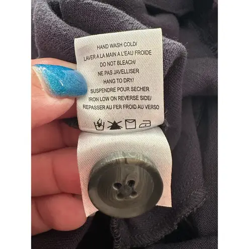 Gentle Fawn Navy Caesar Coastal Grandma High Waisted Linen Pleated Pants XS