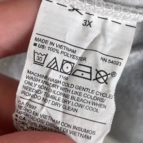 Old Navy  Go-Warm Funnel-Neck Cropped Microfleece Sweatshirt Size 3X Cloud Sky