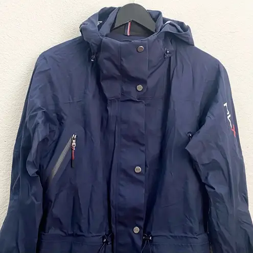 RLX Ralph Lauren Navy Blue Womens Waterproof Hooded Golf Jacket Size M Size M