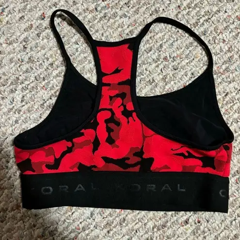 Koral  Sweeper Versatility Bra Red Camo- Size Small