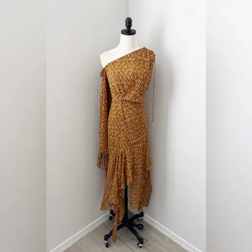 ACLER Aurora Dress in Amber Crescent Size 2 Gold