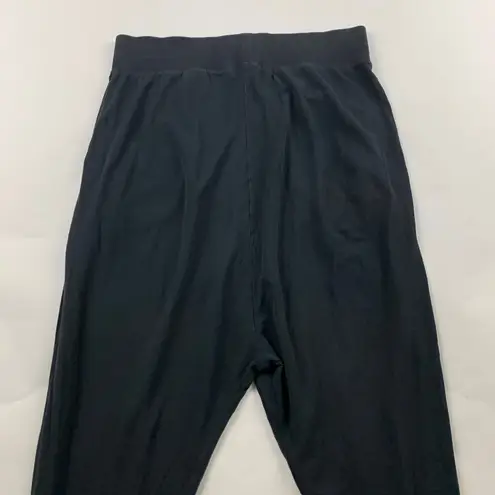 COS Collection of Style Black Cotton Sheer Dropped Crotch Jogger Lounge Pant S