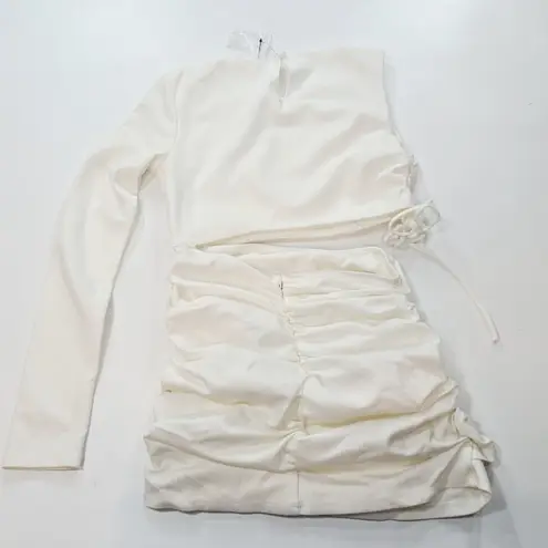 Camila Coelho Ramona Mini Dress in Ivory Small