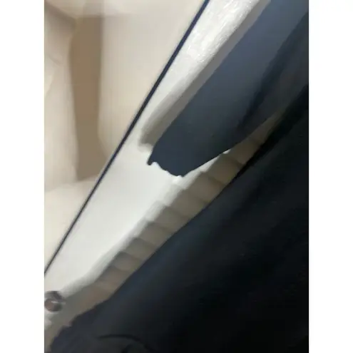 Soft Surroundings Black Wool blend Dress Fringe Hem Cocktail Party 3/4 Sleeve M