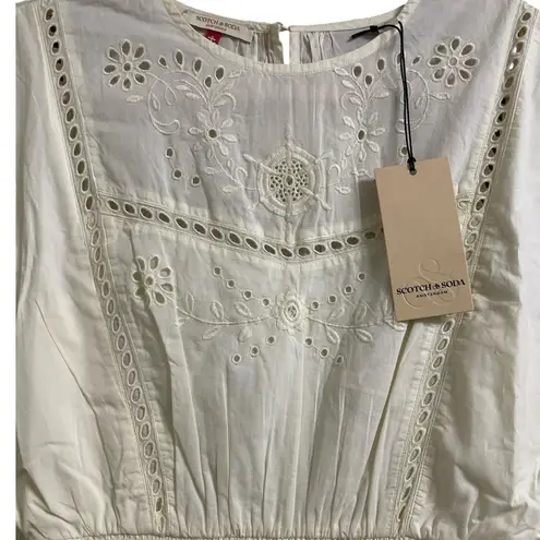 Scotch & Soda Broderie Anglaise Mini Dress Medium NEW