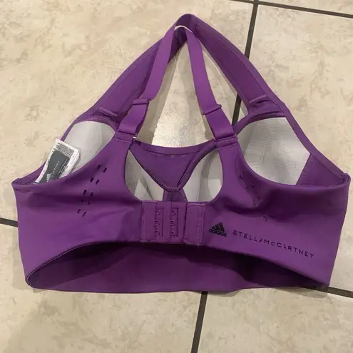 Adidas By Stella McCartney Women Brown Truepace High Support Sports Bra Size SAC Purple Size M