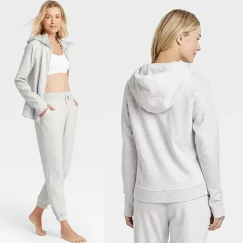 All In Motion 2-Piece Fleece Joggers + Full Zip Hoodie Sweatshirt, NEW, Size S