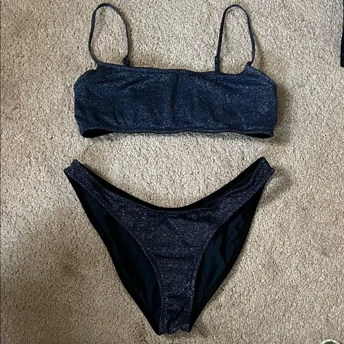 Triangl Sparkling navy Bikini Set Black Size undefined - Image 1