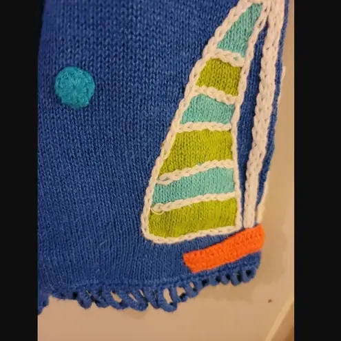 Vintage Cardigan Knit Sweater M Design Options Philip Jane Gordon Sailboat Beach Size M
