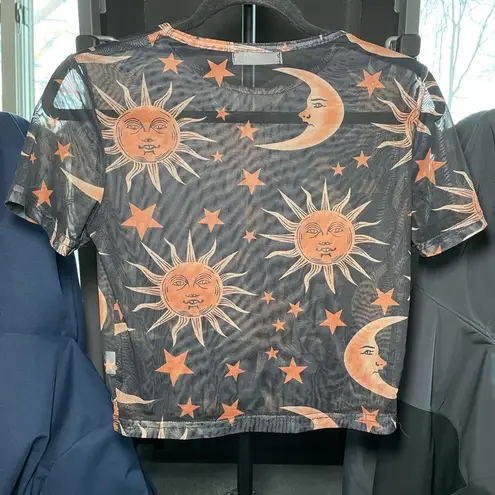 Romwe Sun and Moon Mesh Top - AS SEEN ON TIKTOK @savannahjromero