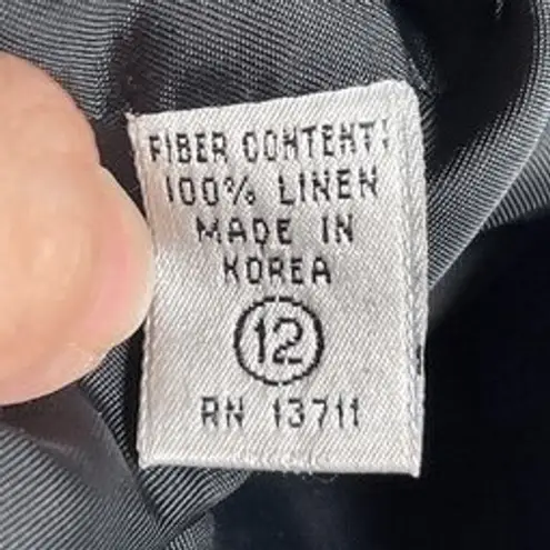 Valerie Stevens B2 90s VTG Colorful Plaid Blazer 100% Linen Jacket Old Money