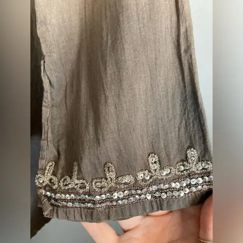 Studio Spa lightweight rhinestone ombre tunic top Size M