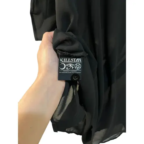 KILLSTAR Wednesday chiffon shirt dress Size Small