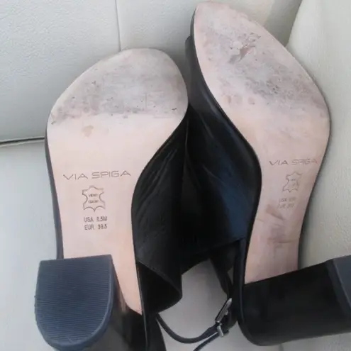 via spiga V-Fabrizie Block Heels Sz 8.5
