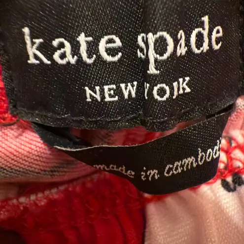 Kate Spade New York Women's Pajama Set, Red Novelty Print, Size M, Sleepwear Size M