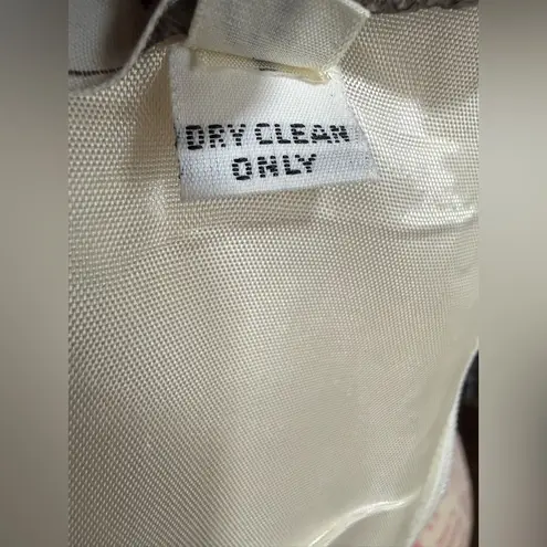 1950s Warren Petites Ivory Polka Dot Tulle Illusion Dress Tea Length Size 6 White