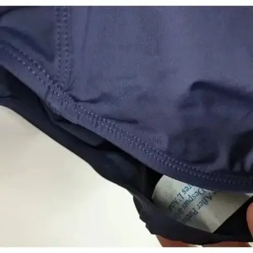 ANDIE NWT Havana Empire Waist One Piece Swimsuit Removable Cups L Navy Blue