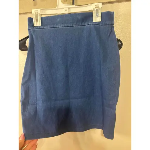 Susana Monaco Stylish Light Denim Mini Skirt Small