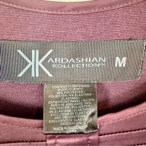 Kardashian Kollection Purple, Black and Gray Colorblock Dress - Size: Medium