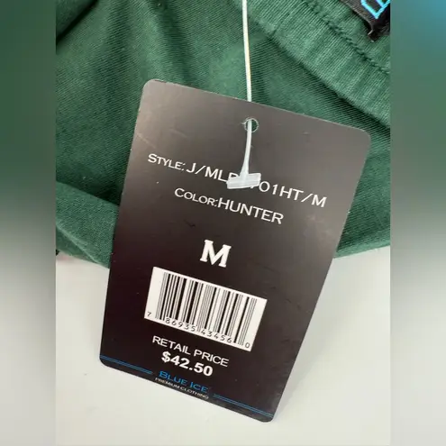 Forest Green Joggers with Elastic Waistband and Relaxed Fit Size M