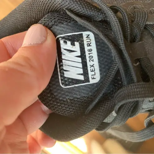 Nike  Original Women Running Shoes Black White Size 7.5 Casual Athletic Flex