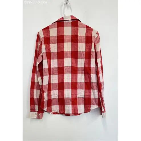 1970's Levis Women's Red/ White Button