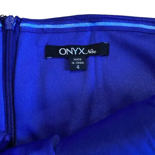 Onyx Nite Royal Blue Dress Sparkle Sequin Women's 4 Prom Dress