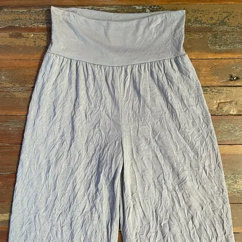 Post Card Double Layer Crinkle Gray Lounge Pants