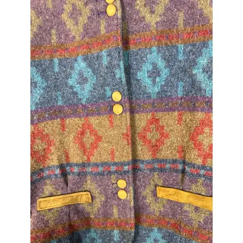 Woolrich Vintage Aztec Western Tribal Southwestern Wool Jacket Women's Medium