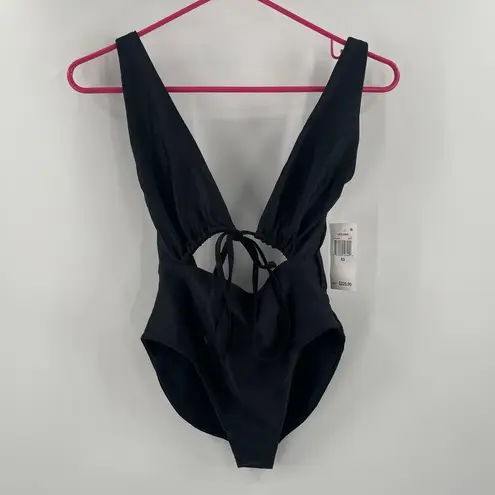 JADE SWIM Swimsuit Size Extra Small Cava One Piece Black NWT Cutout Beach