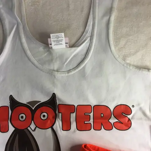 Hooters New Girl 2Pc Uniform Outfit Size Small Cotton Spandex Halloween Costume