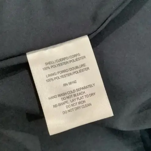 Maggy London Women's Navy Mesh Pearl Embellished A-line Dress Sz 8