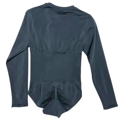 PINSY Long Sleeve Crew Neck Butter Sculpt Seamless Shapewear Bodysuit Large NWT Gray