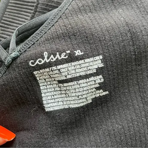 Colsie longline bralette Black Size XL