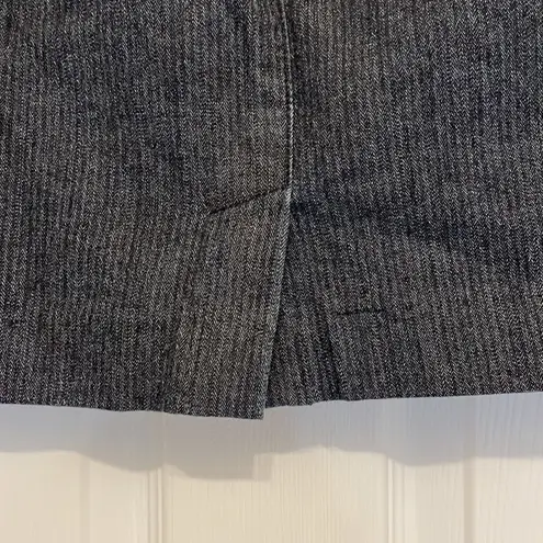 Talbots  Dark Denim Pinstripe Mini Skirt