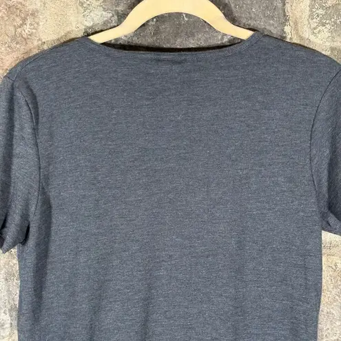 Anvil Tee Woman's Medium Gray Chicago's Finest Police CPD V-Neck Scoop Neck