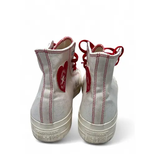 Converse  Chuck Taylor Womens 8.5 / Mens 6.5 High Top Shoes Hearts White 152620C thumbnail 6