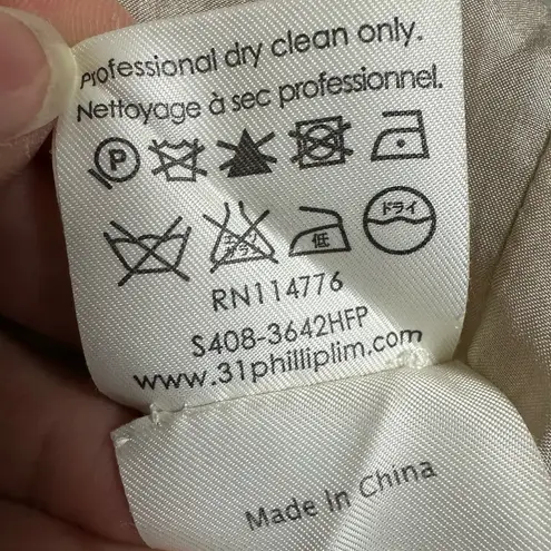 3.1 Phillip Lim Blue and White Floral Linen Skirt Size 6