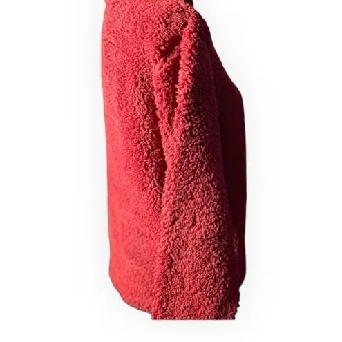 Women's Crimson Alabama Crimson Tide Sherpa Quarter Zip Pullover Jacket Size M