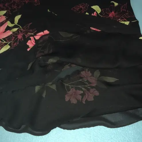 STUDIO 1 vintage lace trimmed blazer & floral tank tulip dress set NEW size 14